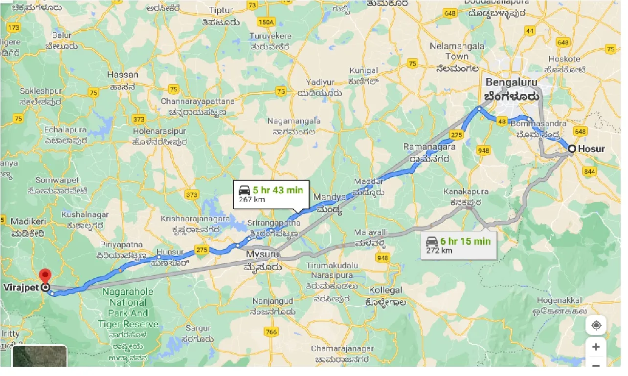 hosur-to-virajpet-taxi