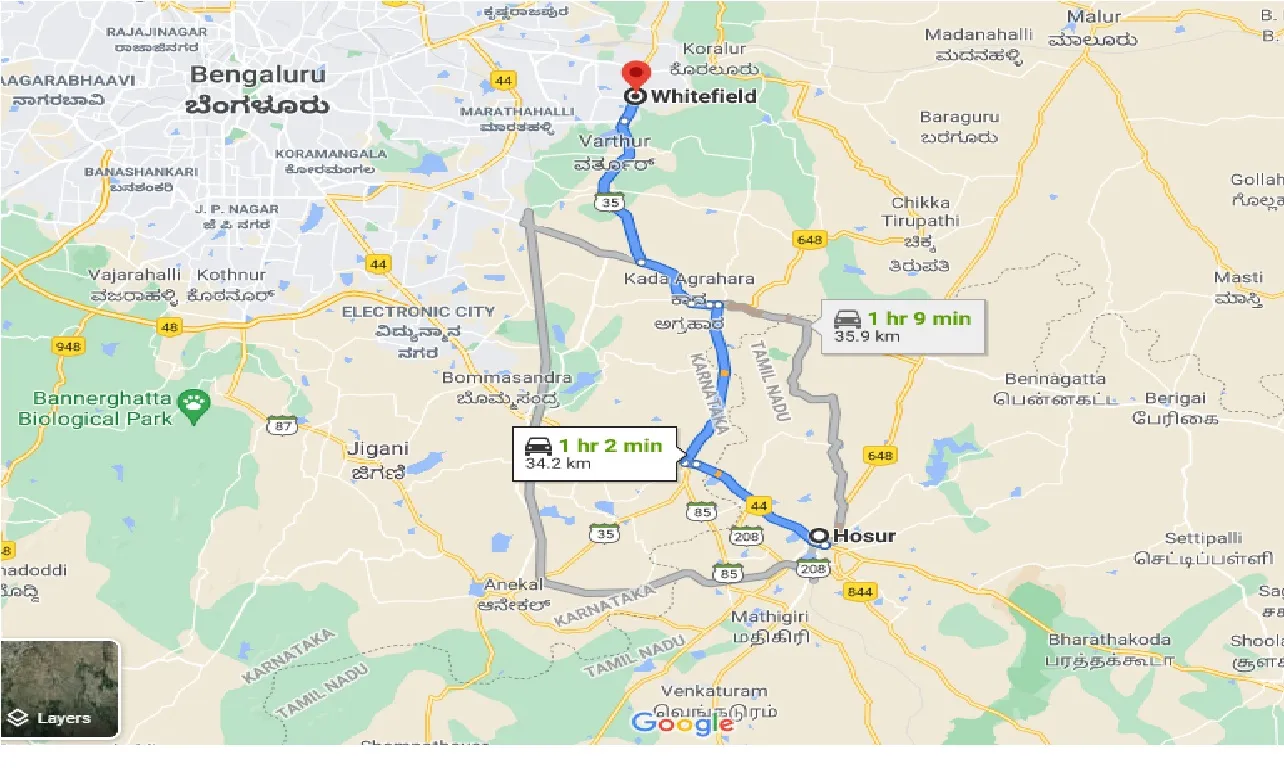 hosur-to-whitefield-taxi