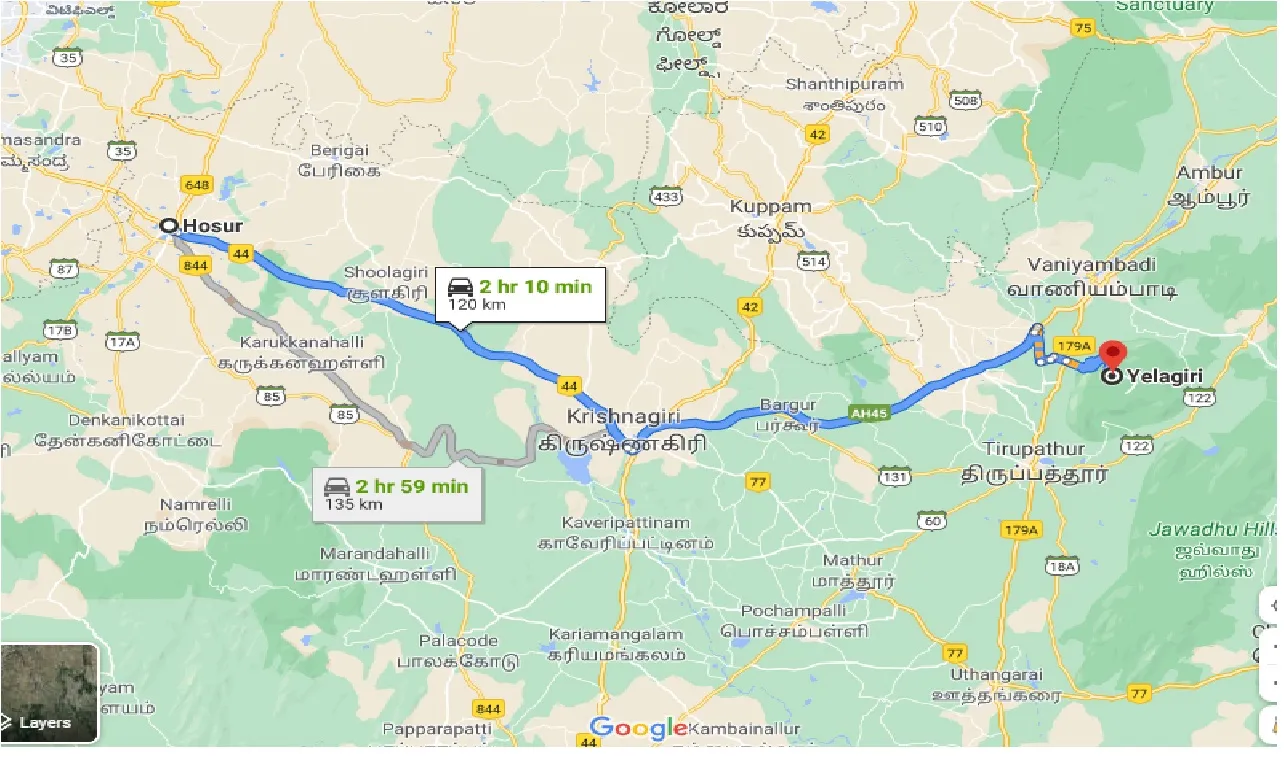 hosur-to-yelagiri-taxi