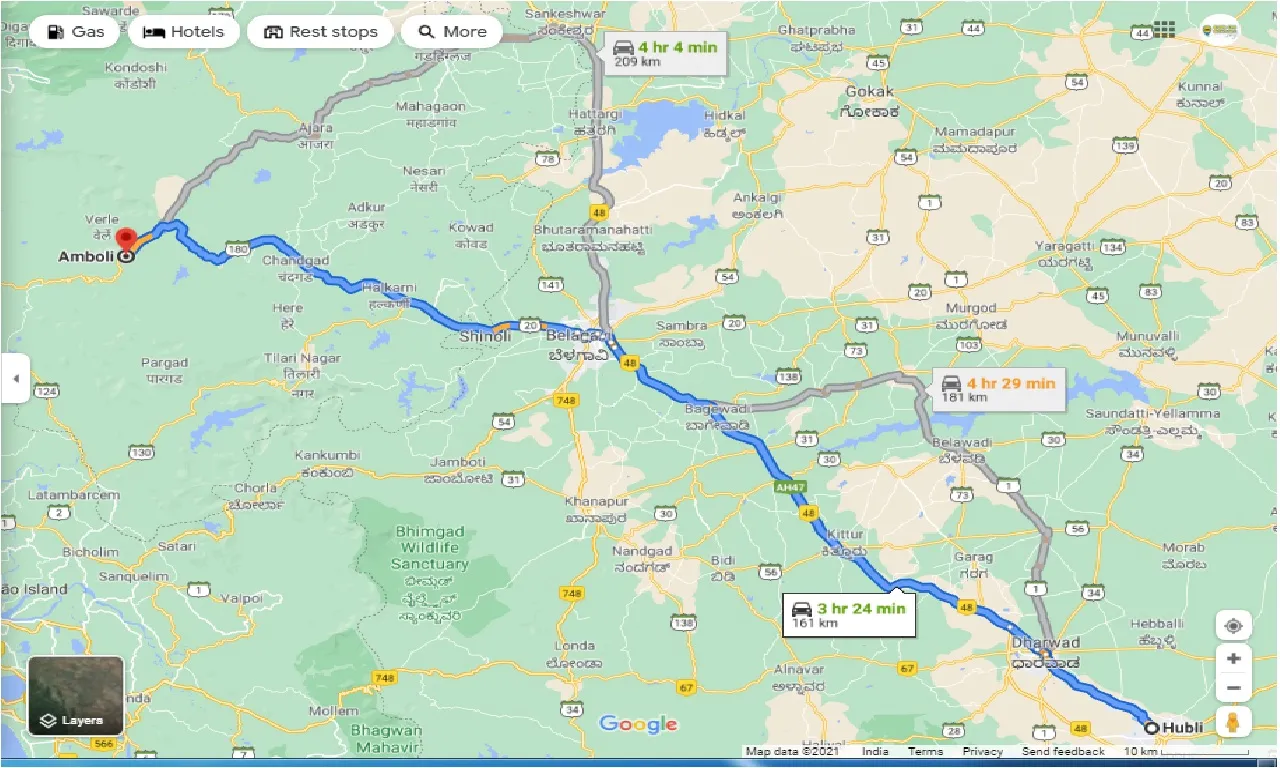 hubli-to-amboli-round-trip