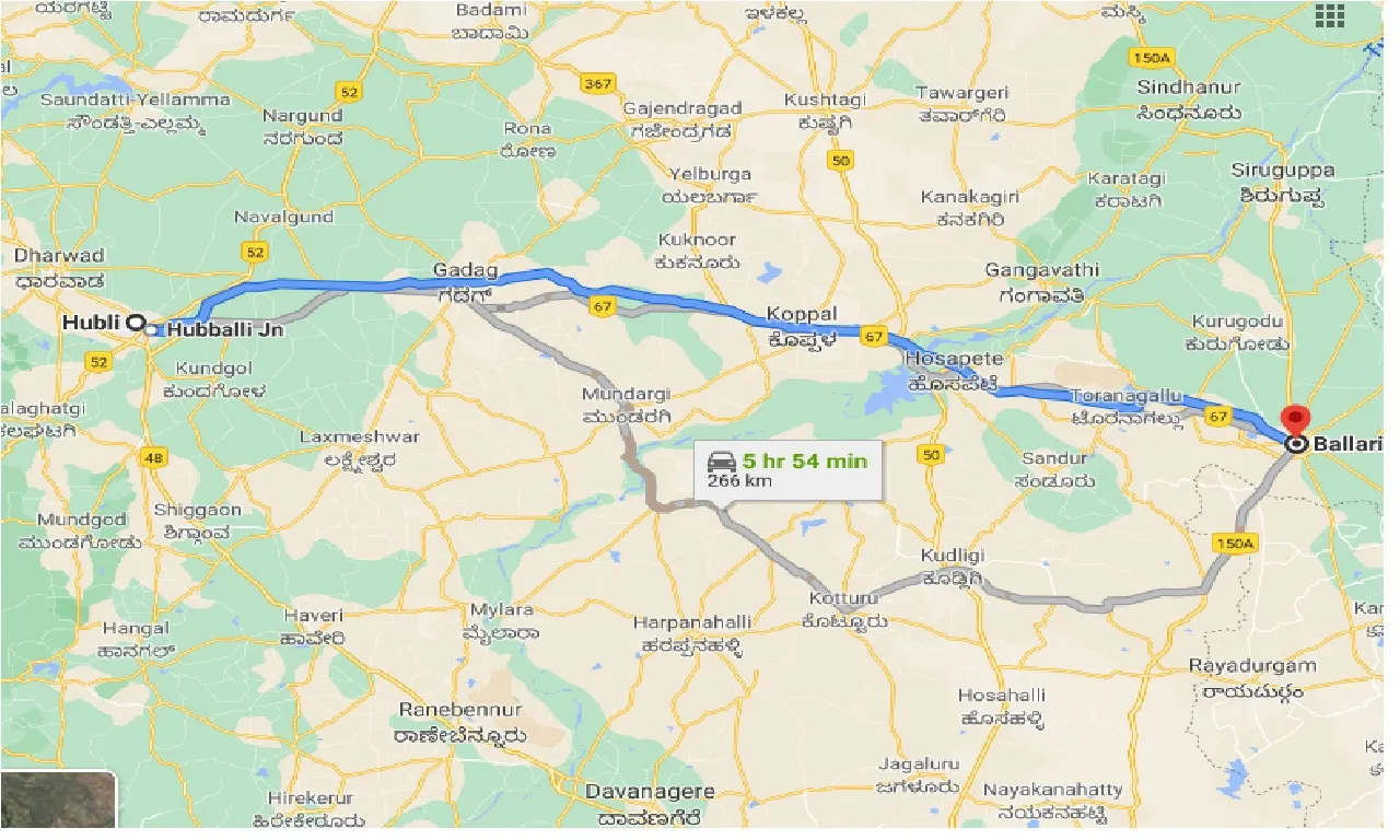 hubli-to-ballari-one-way