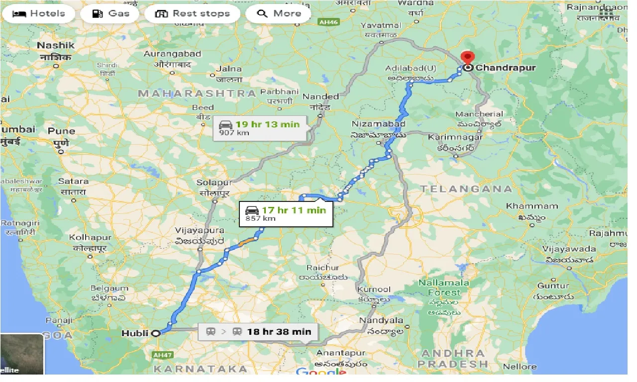 hubli-to-chandrapur-one-way