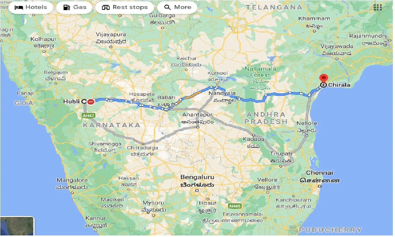hubli-to-chirala-one-way