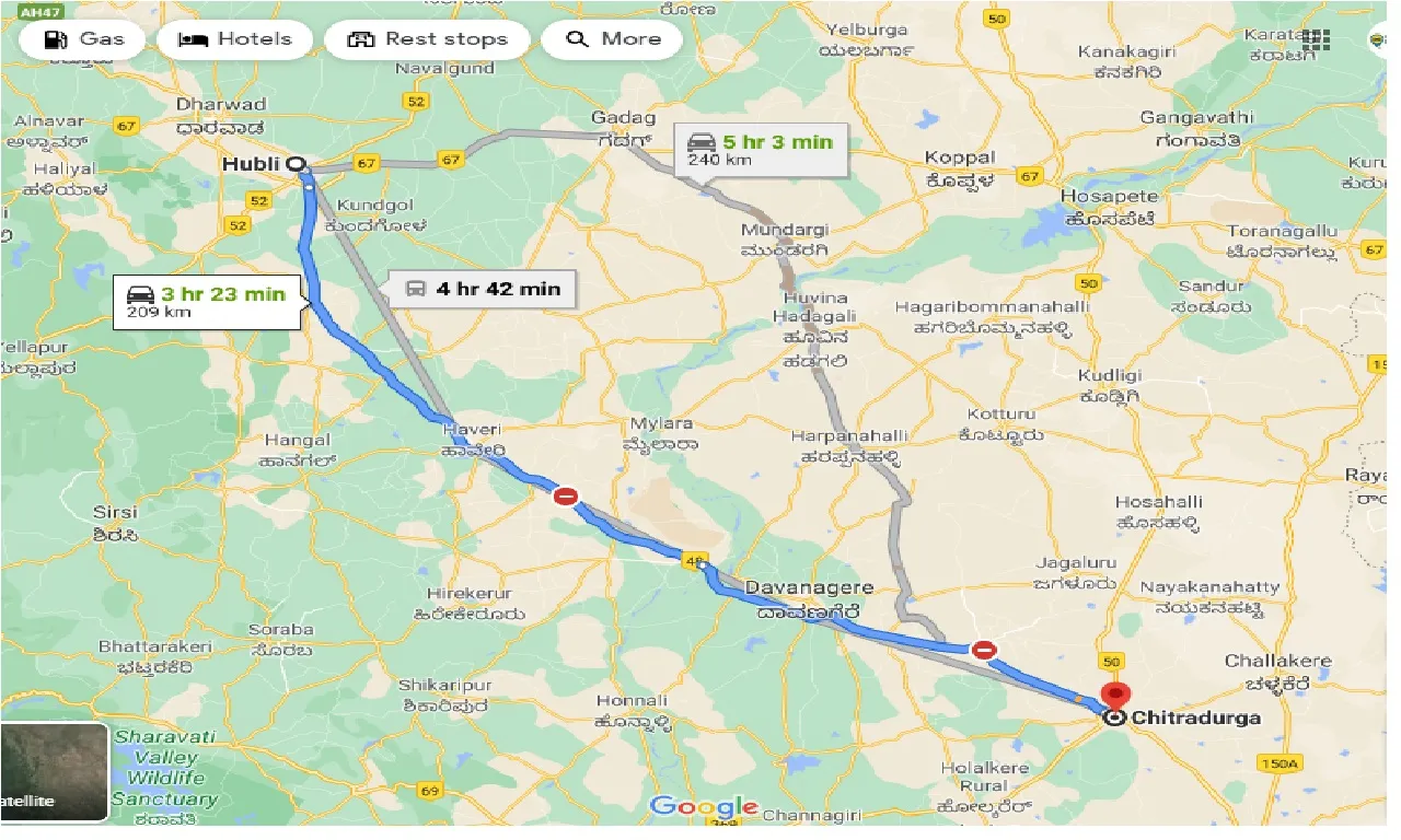 hubli-to-chitradurga-one-way