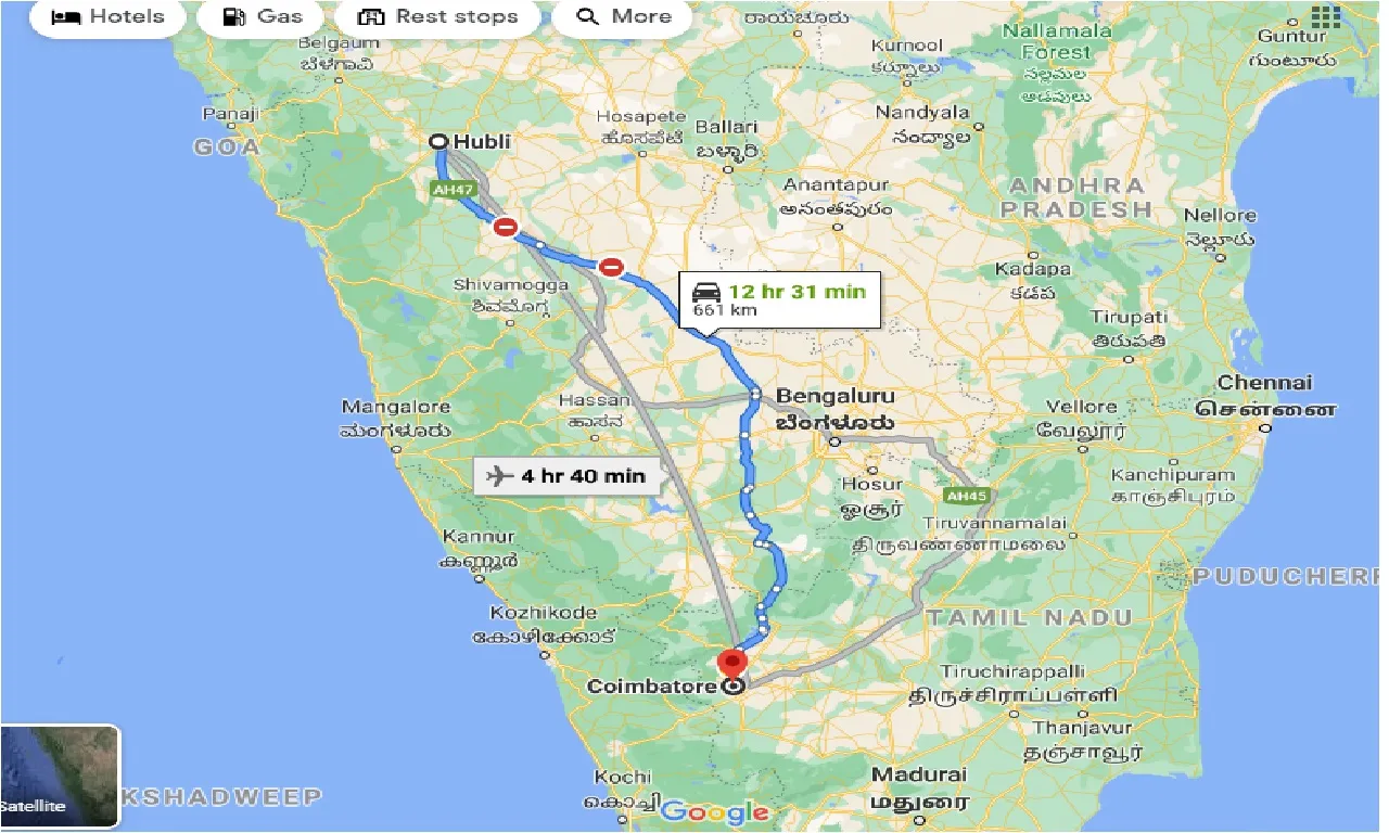 hubli-to-coimbatore-taxi