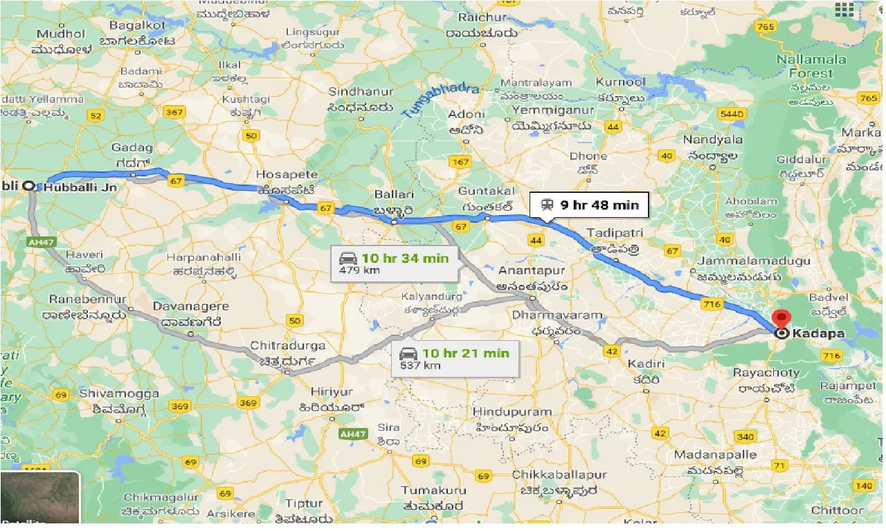hubli-to-kadapa-one-way
