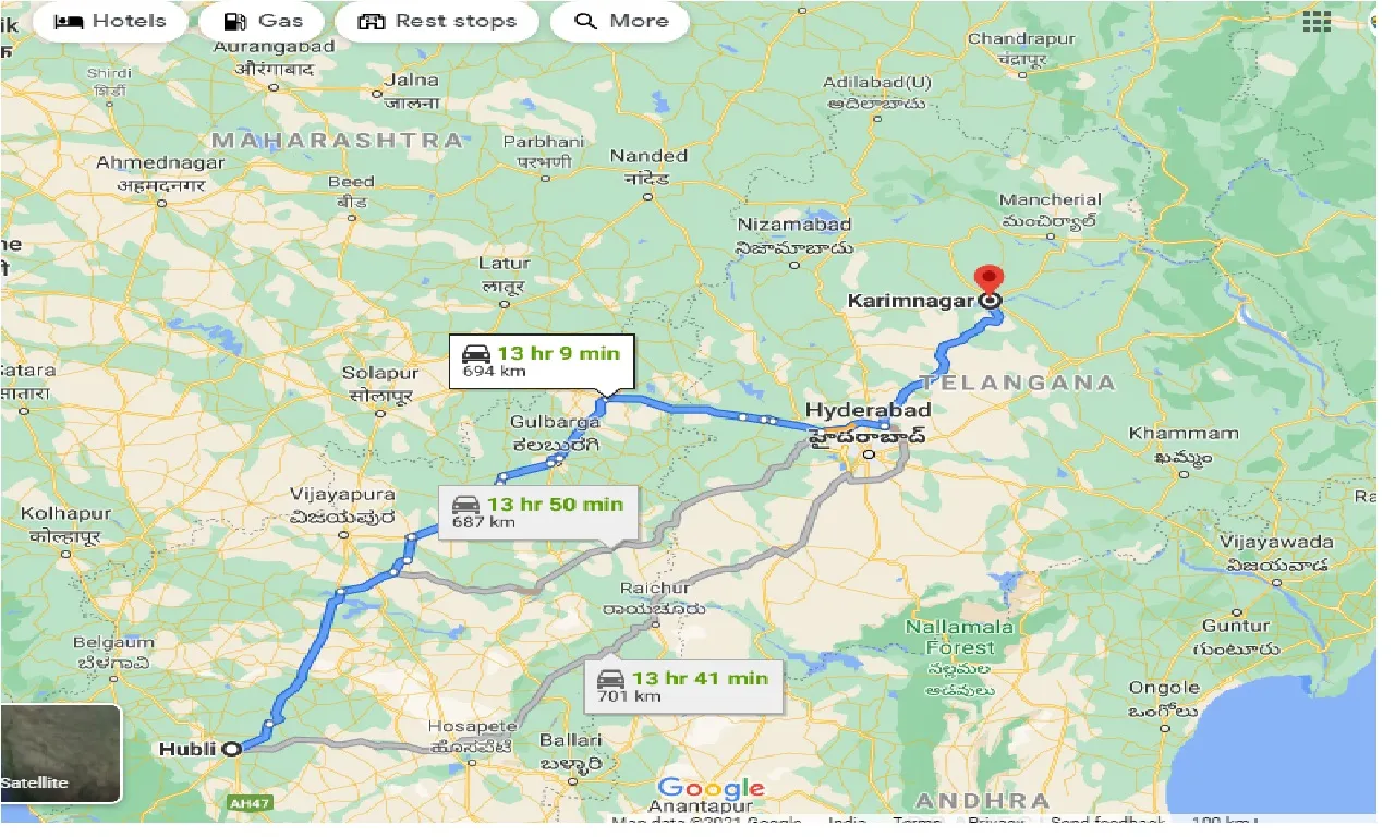 hubli-to-karimnagar-one-way