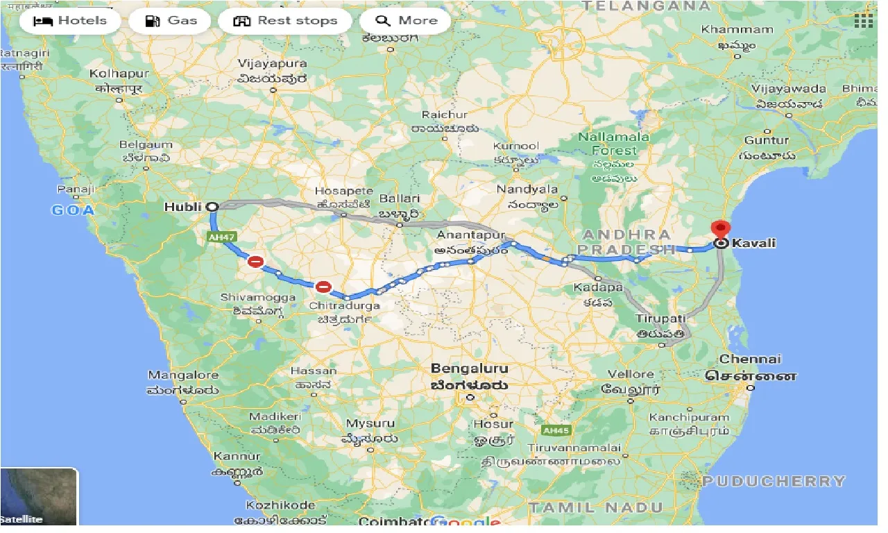 hubli-to-kavali-one-way