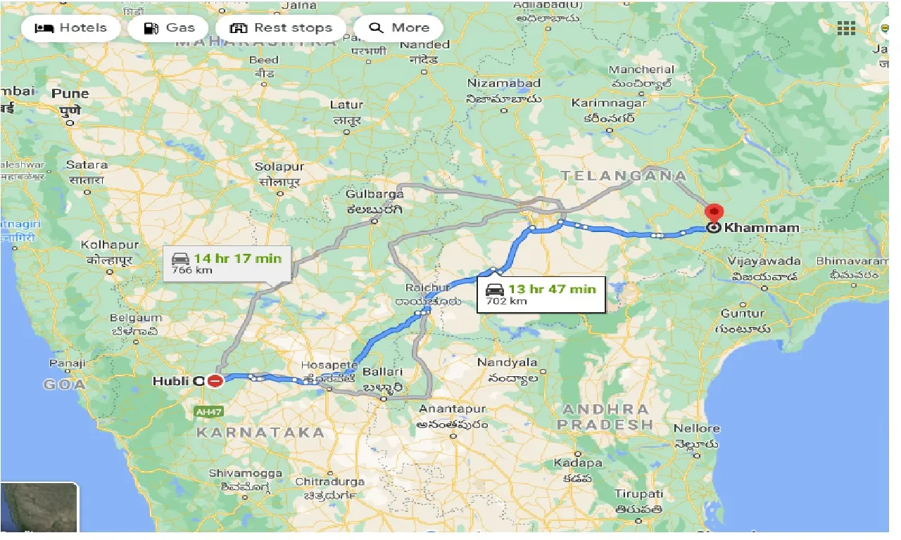 hubli-to-khammam-one-way