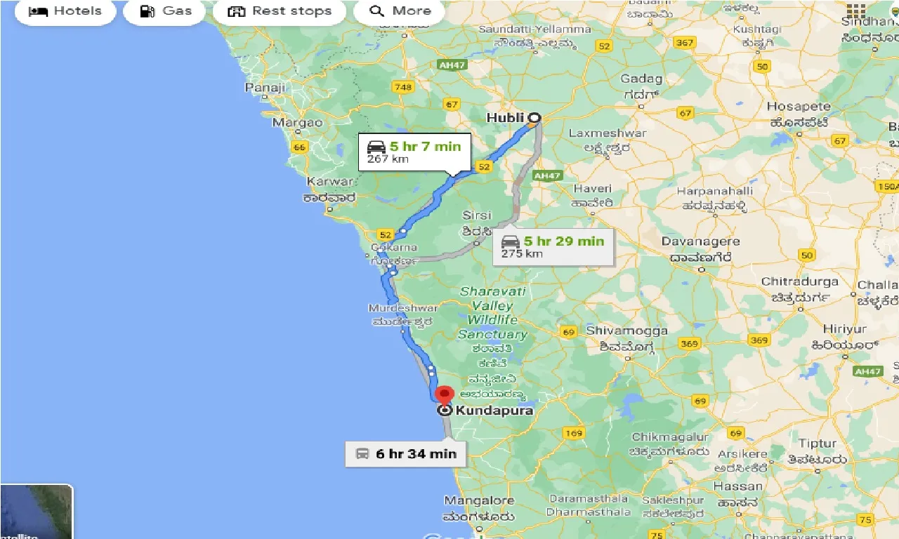 hubli-to-kundapura-taxi