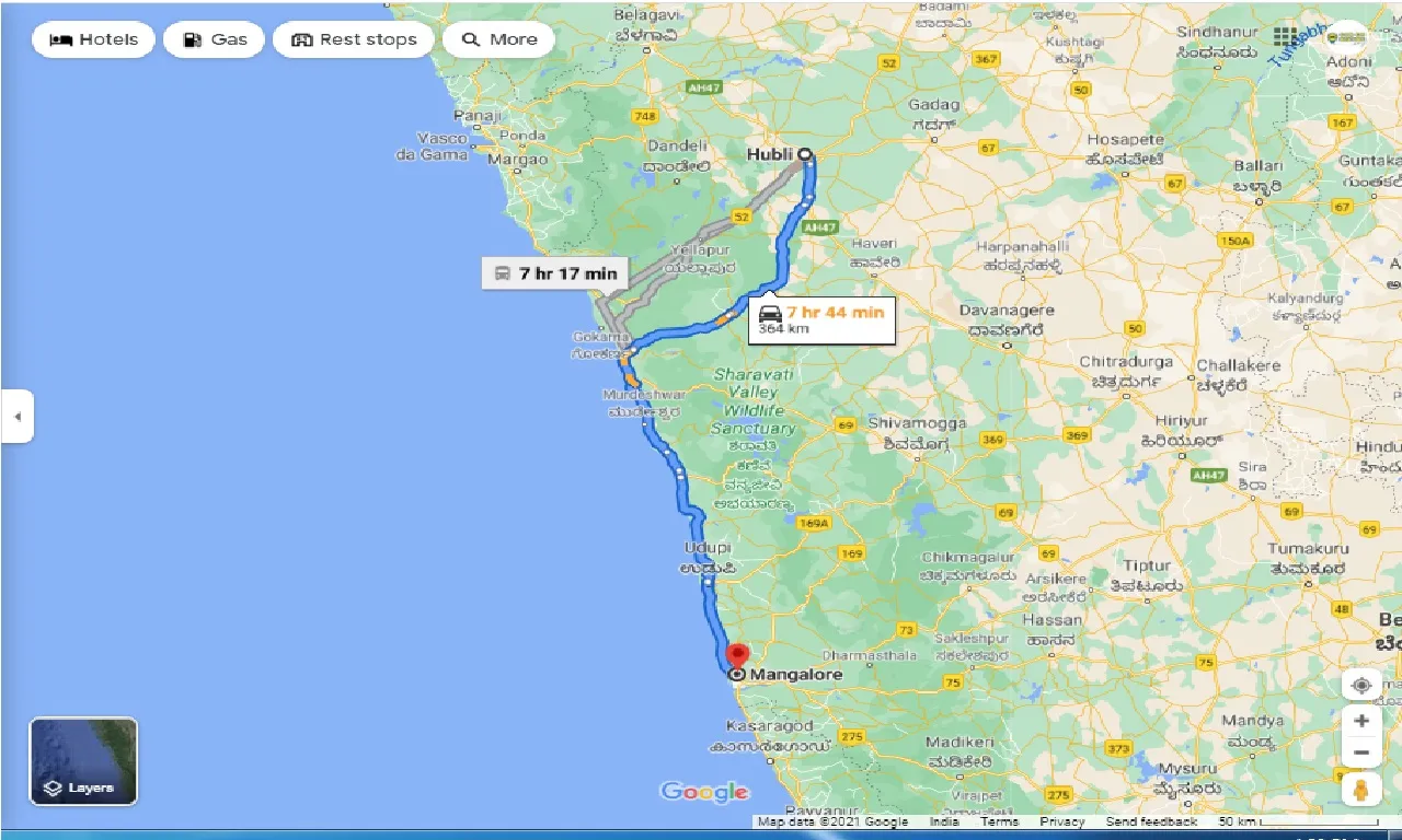 hubli-to-mangalore-outstation