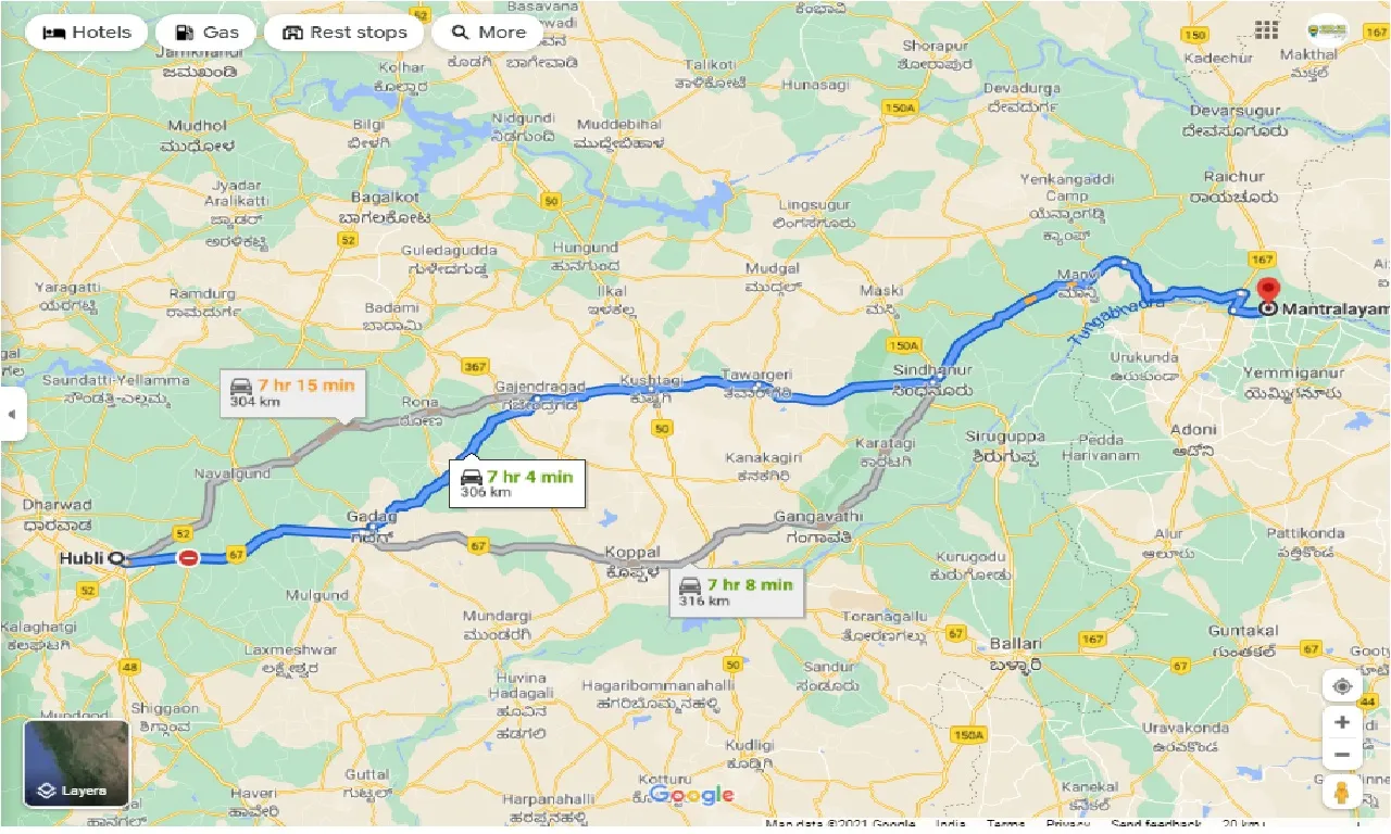 hubli-to-mantralayam-round-trip