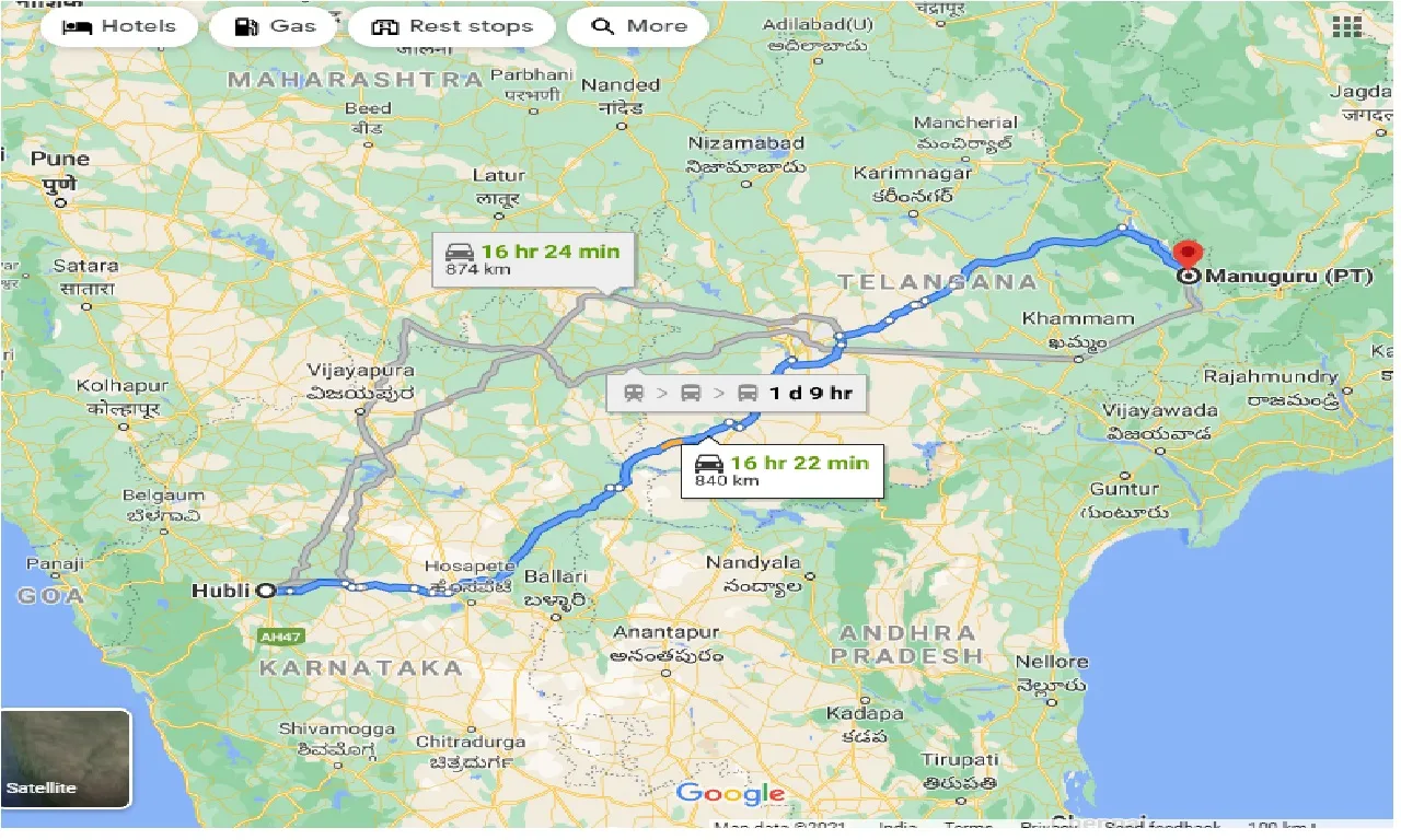hubli-to-manuguru-one-way