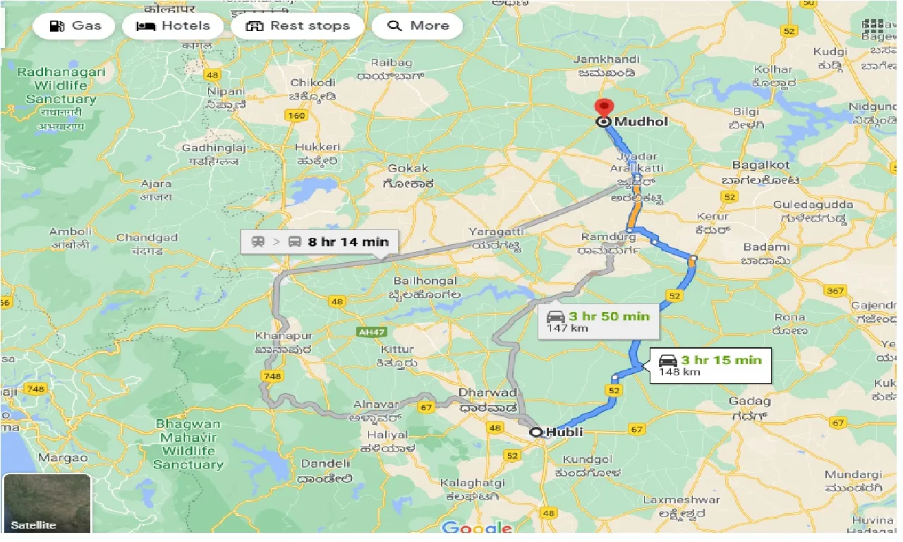 hubli-to-mudhol-one-way