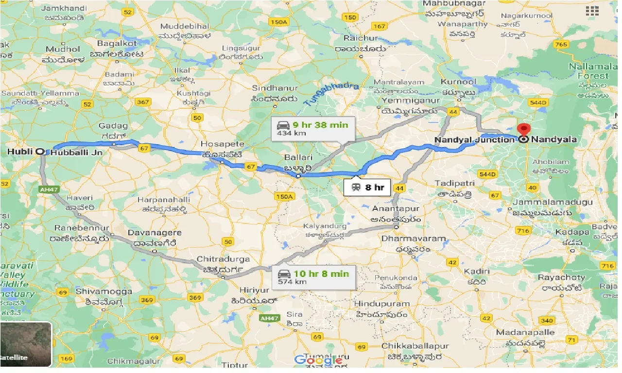 hubli-to-nandyala-one-way