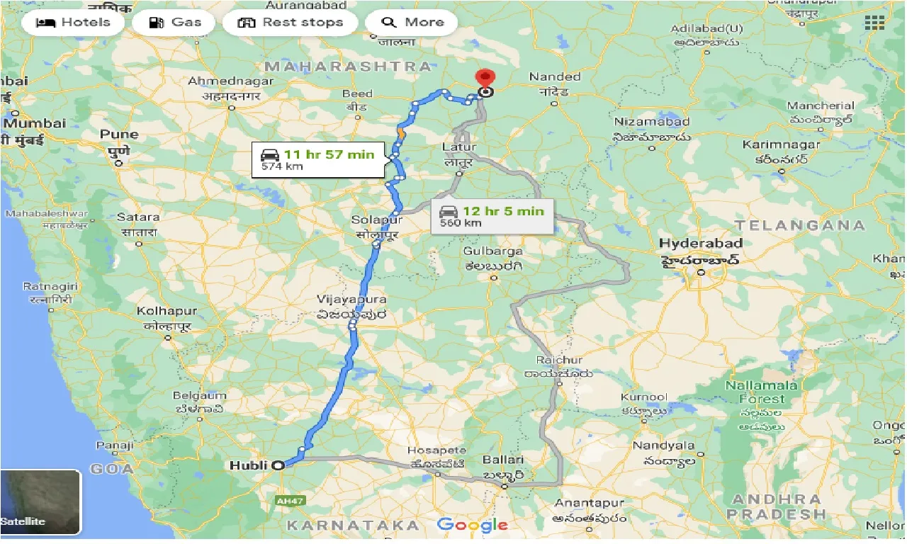 hubli-to-parbhani-one-way