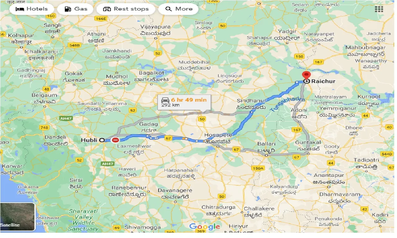 hubli-to-raichur-one-way