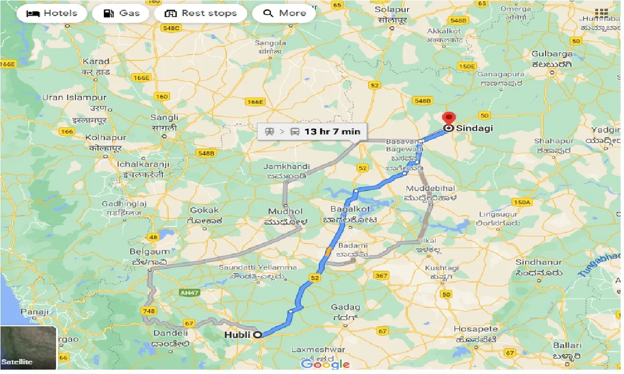 hubli-to-sindagi-one-way