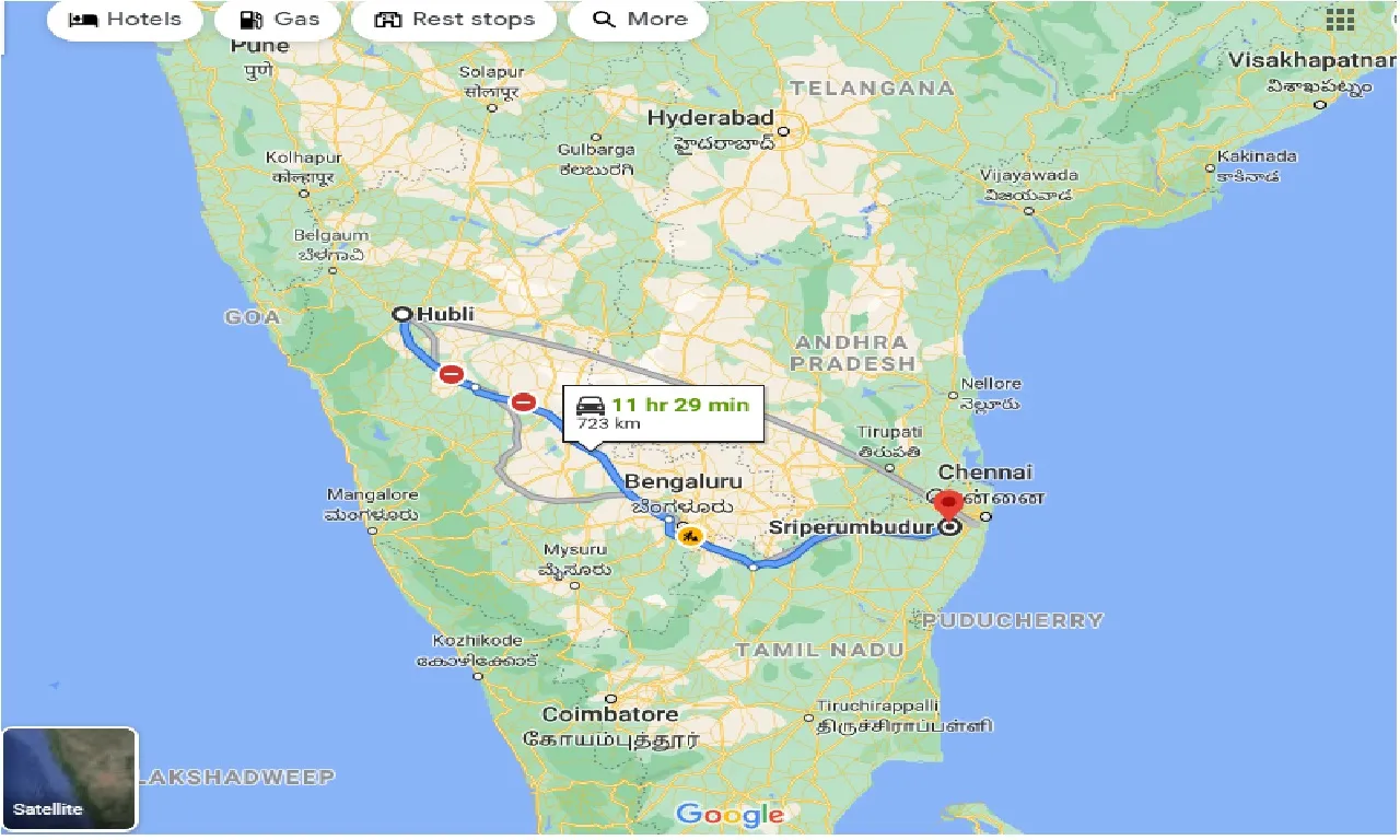 hubli-to-sriperumbudur-taxi
