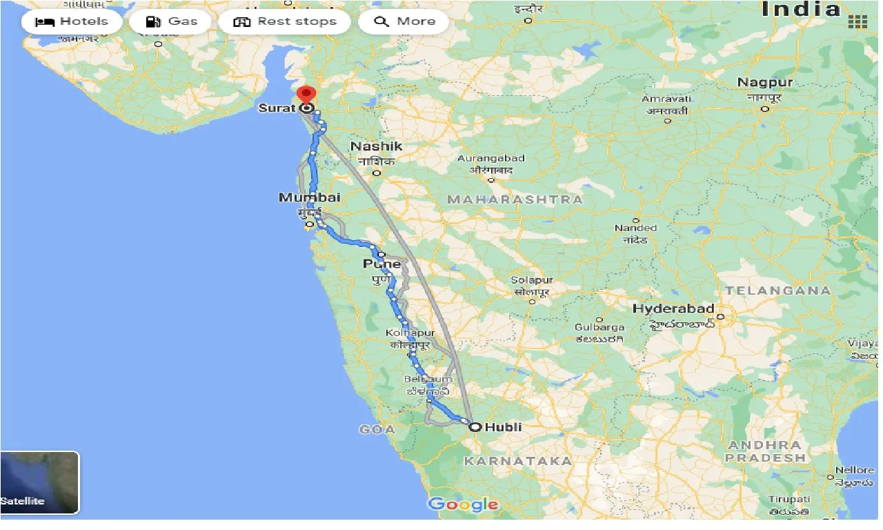 hubli-to-surat-one-way