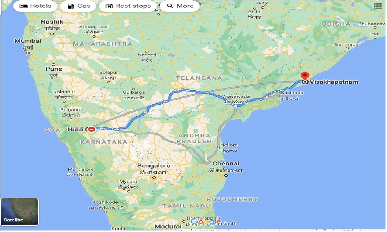 hubli-to-visakhapatnam-taxi