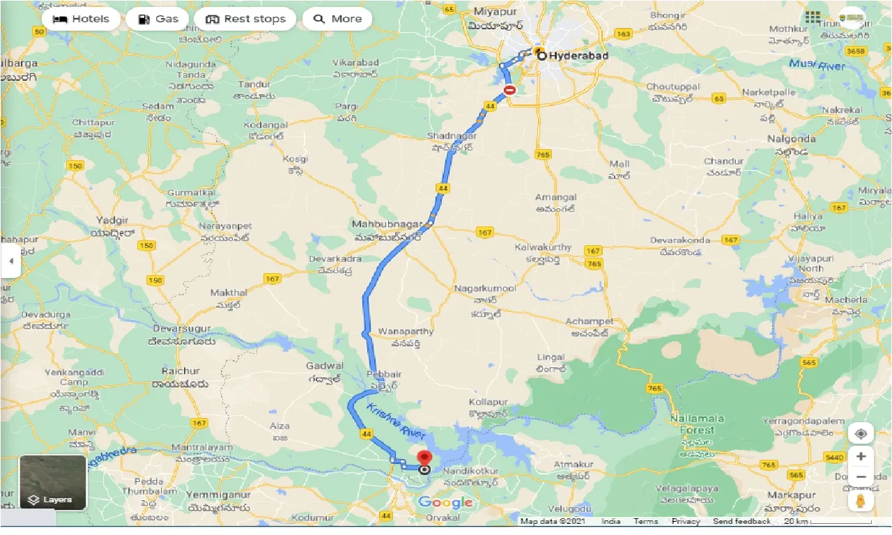 hyderabad-to-alampur-one-way