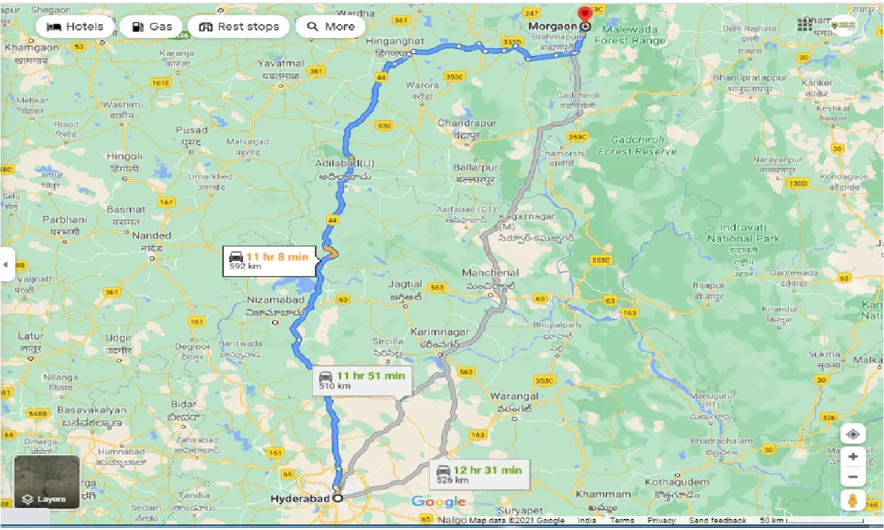 hyderabad-to-arjuni-morgaon-one-way