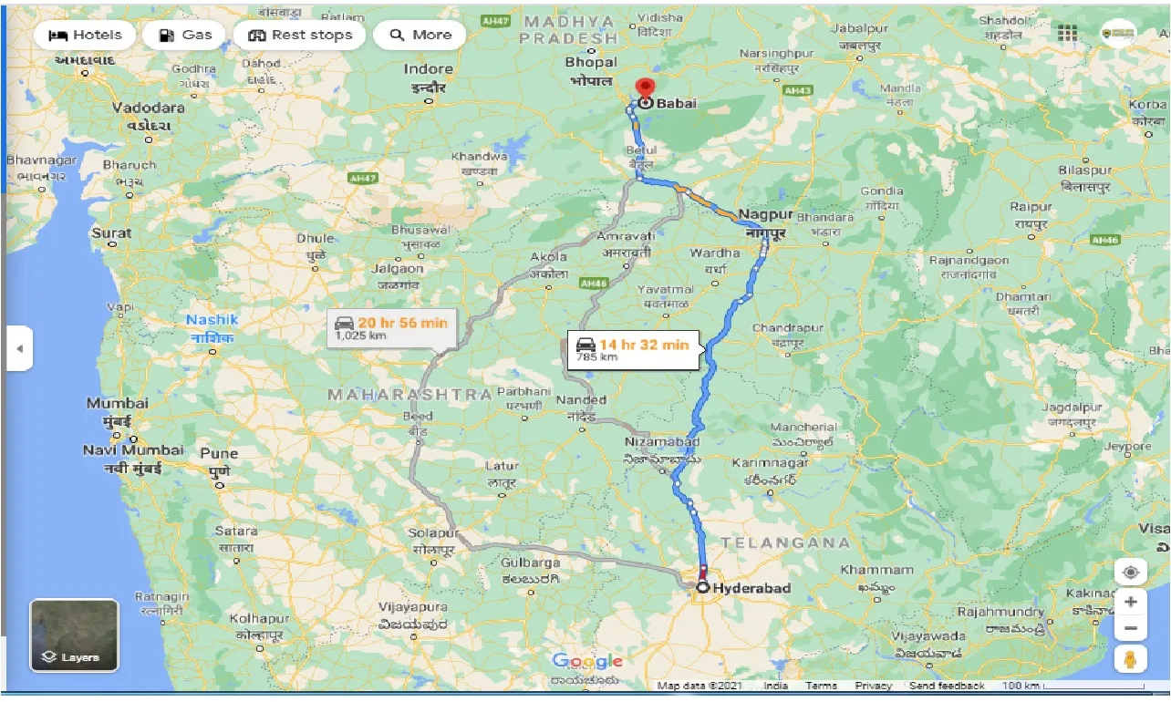 hyderabad-to-babai-one-way
