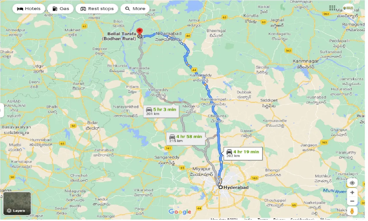 hyderabad-to-bodhan-round-trip