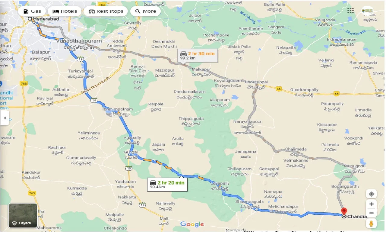 hyderabad-to-chandur-one-way