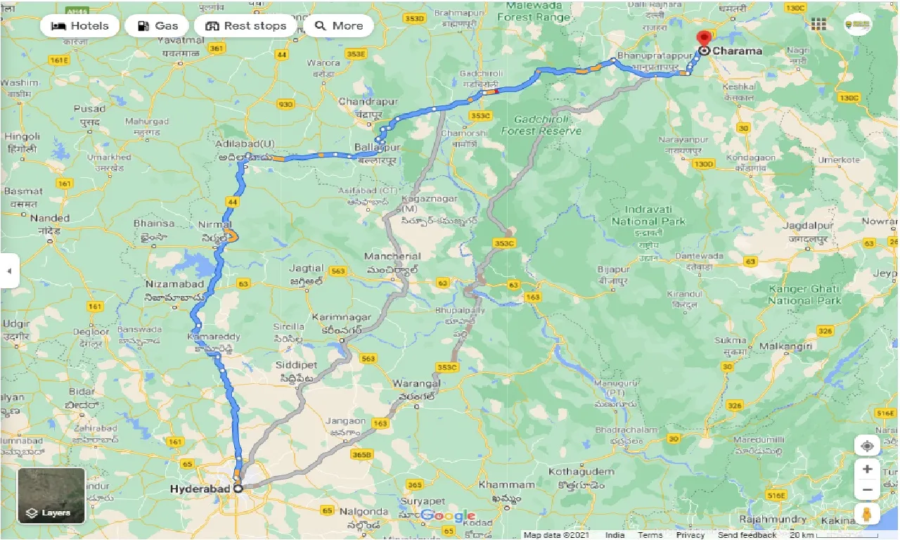 hyderabad-to-charama-one-way