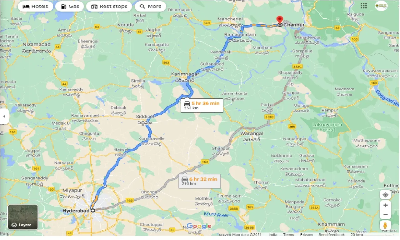 hyderabad-to-chennur-round-trip