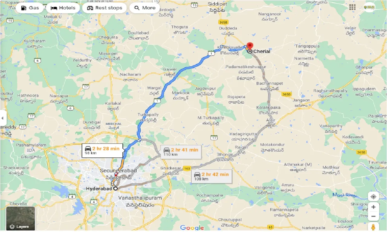 hyderabad-to-cherial-one-way