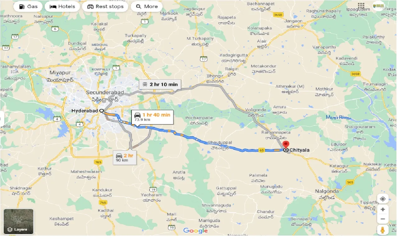 hyderabad-to-chityal-round-trip