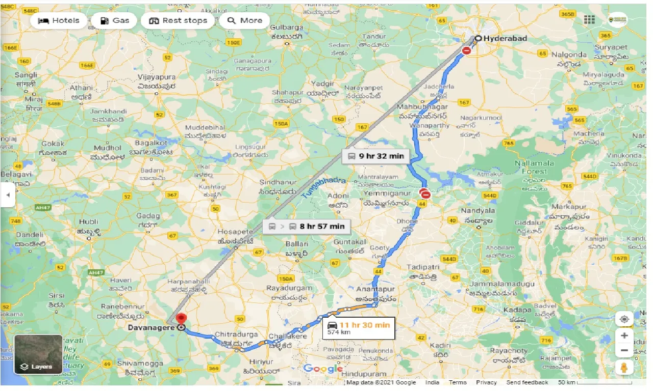 hyderabad-to-davangere-round-trip