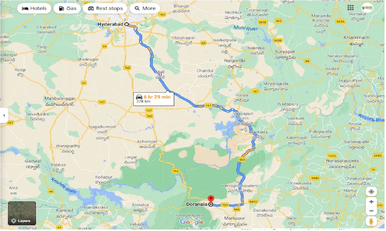 hyderabad-to-dornala-one-way