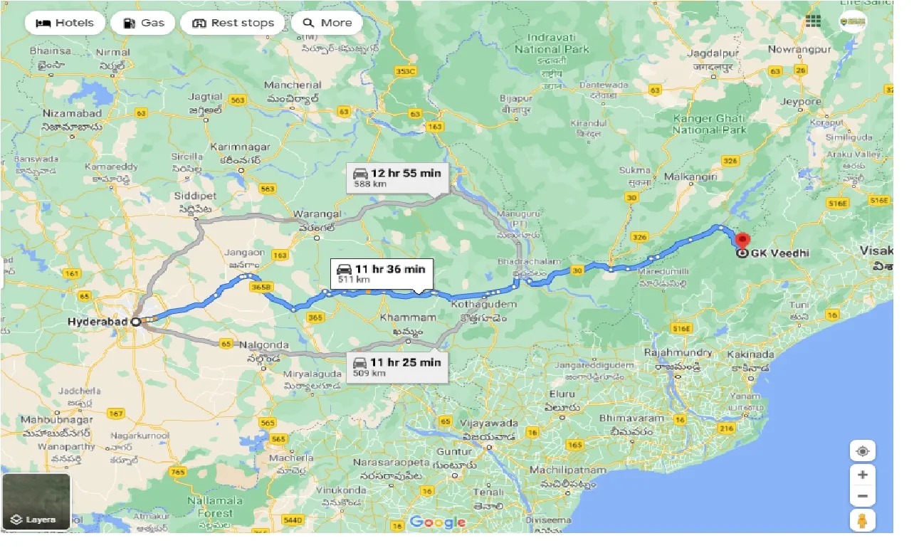 hyderabad-to-gudem-kotha-veedhi-round-trip
