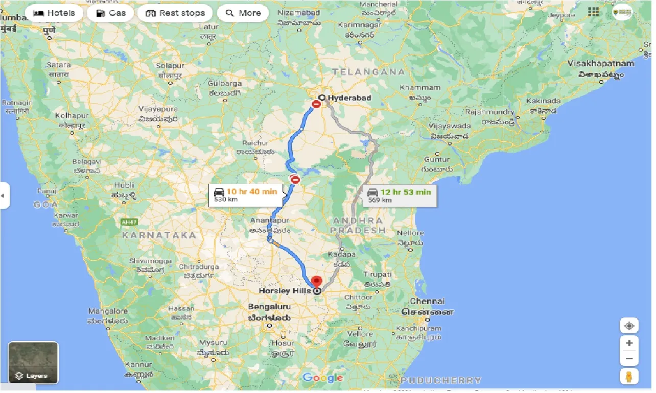 hyderabad-to-horsley-hills-round-trip