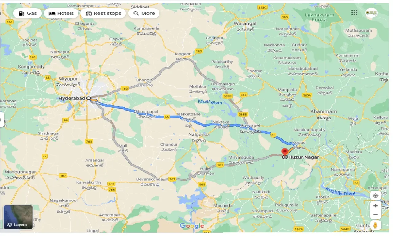 hyderabad-to-huzurnagar-round-trip