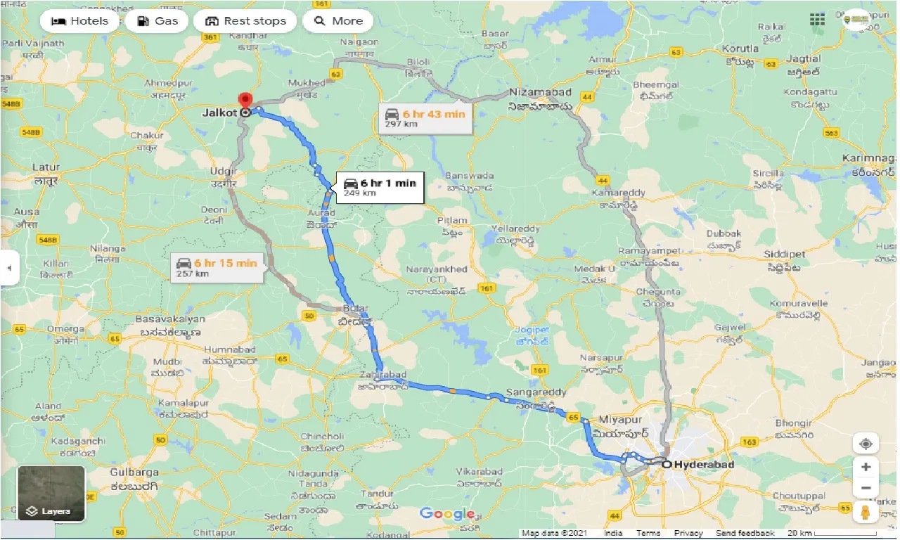 hyderabad-to-jalkot-one-way