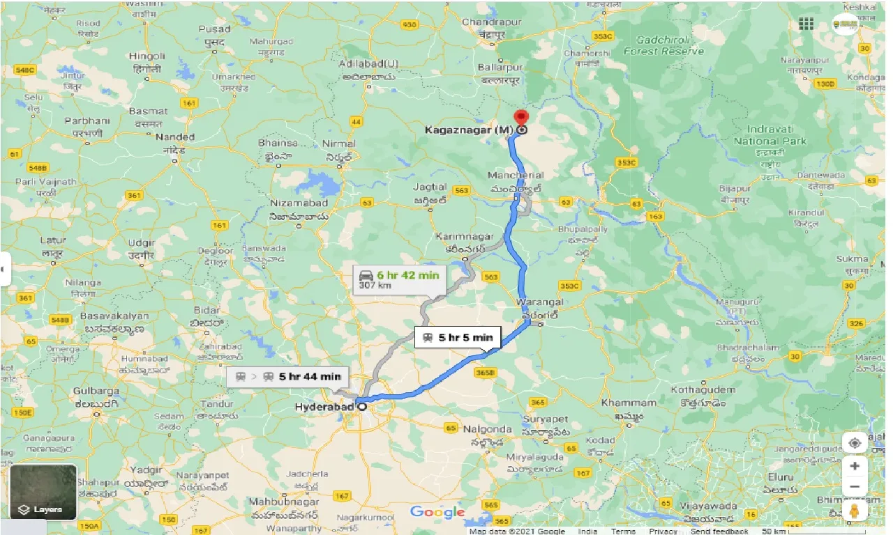 hyderabad-to-kagaznagar-round-trip