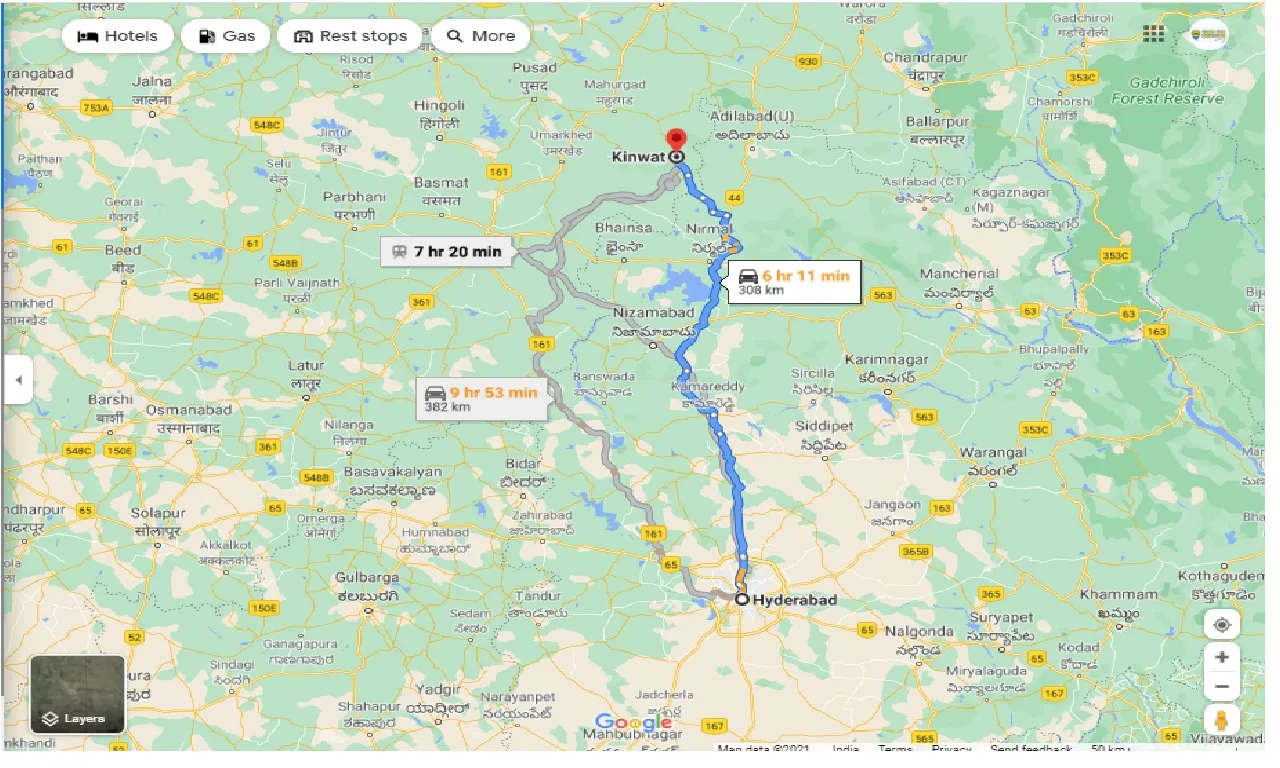 hyderabad-to-kinwat-round-trip