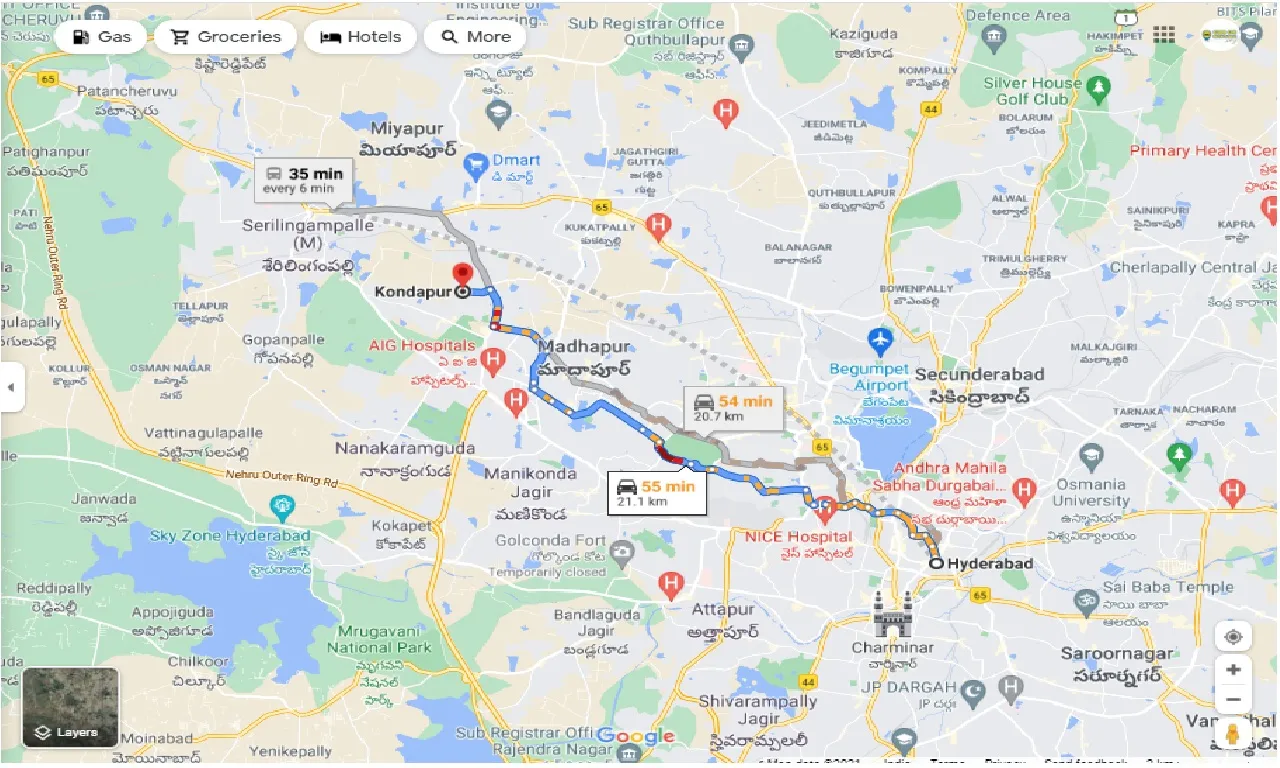 hyderabad-to-kondapur-one-way