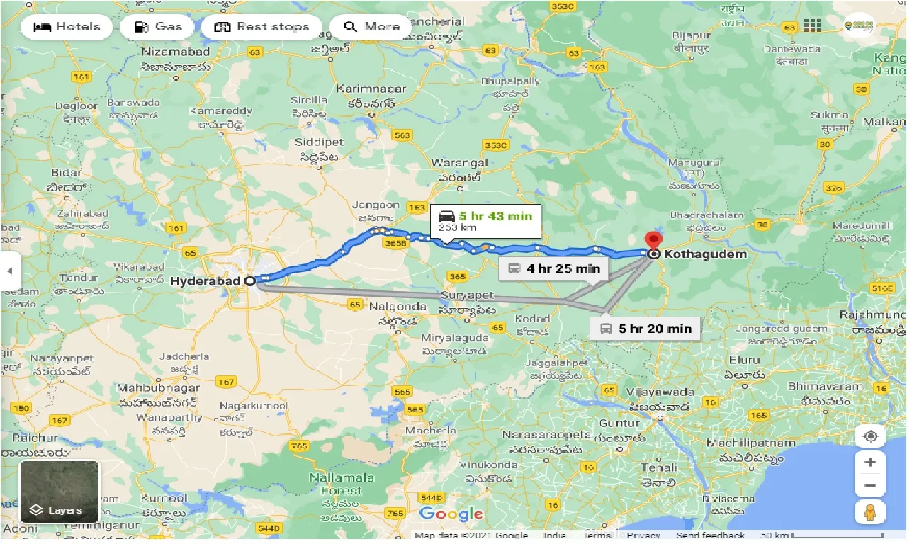 hyderabad-to-kothagudem-round-trip