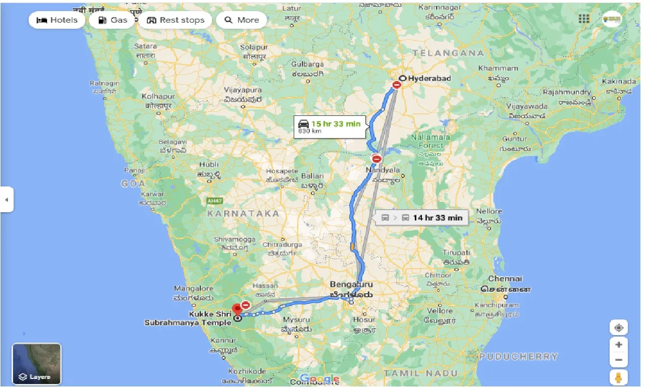 hyderabad-to-kukke-subramanya-round-trip