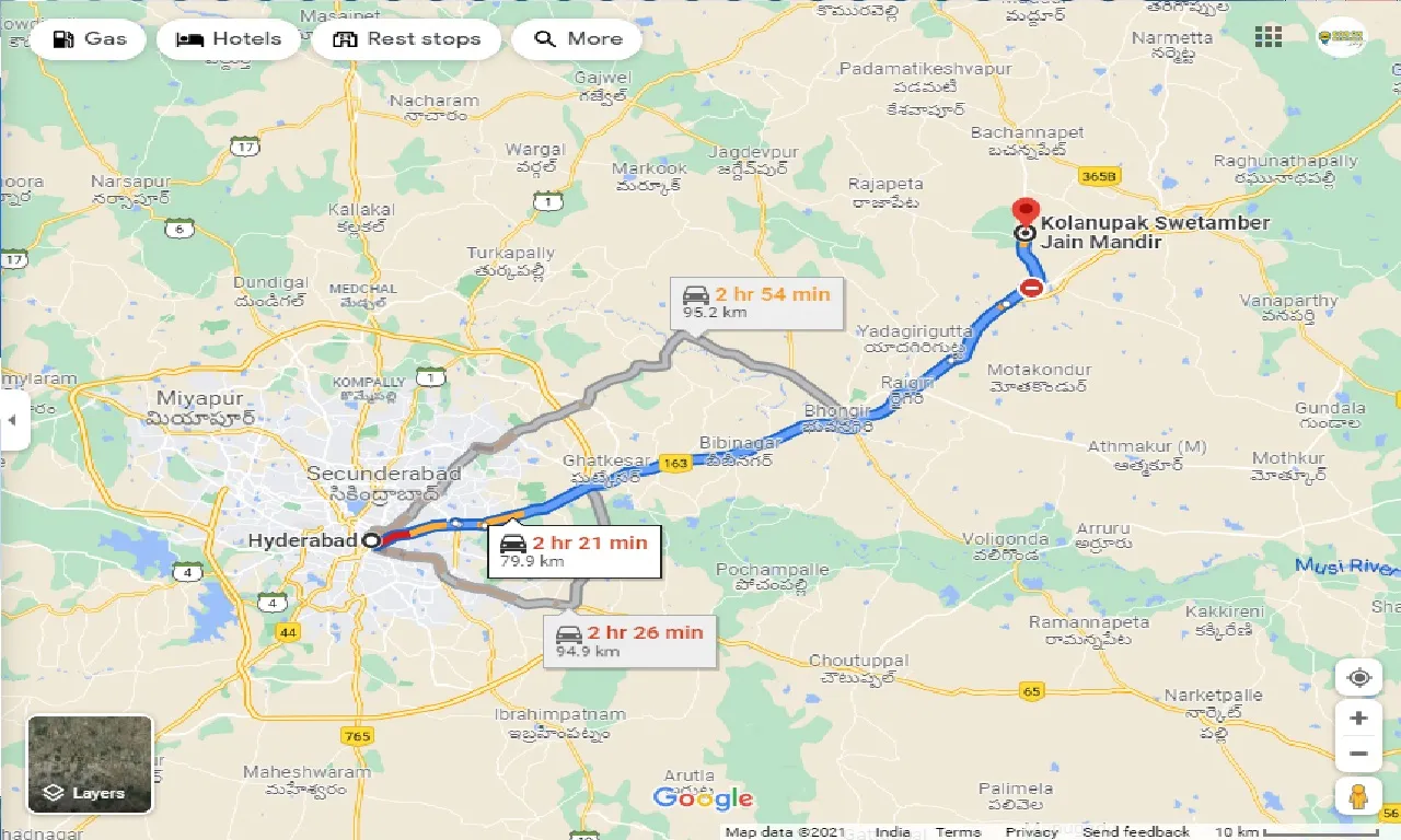hyderabad-to-kulpakji-tempo-traveller