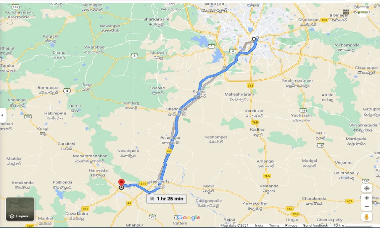 hyderabad-to-mahabubnagar-round-trip