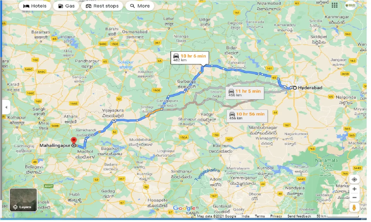 hyderabad-to-mahalingpur-one-way