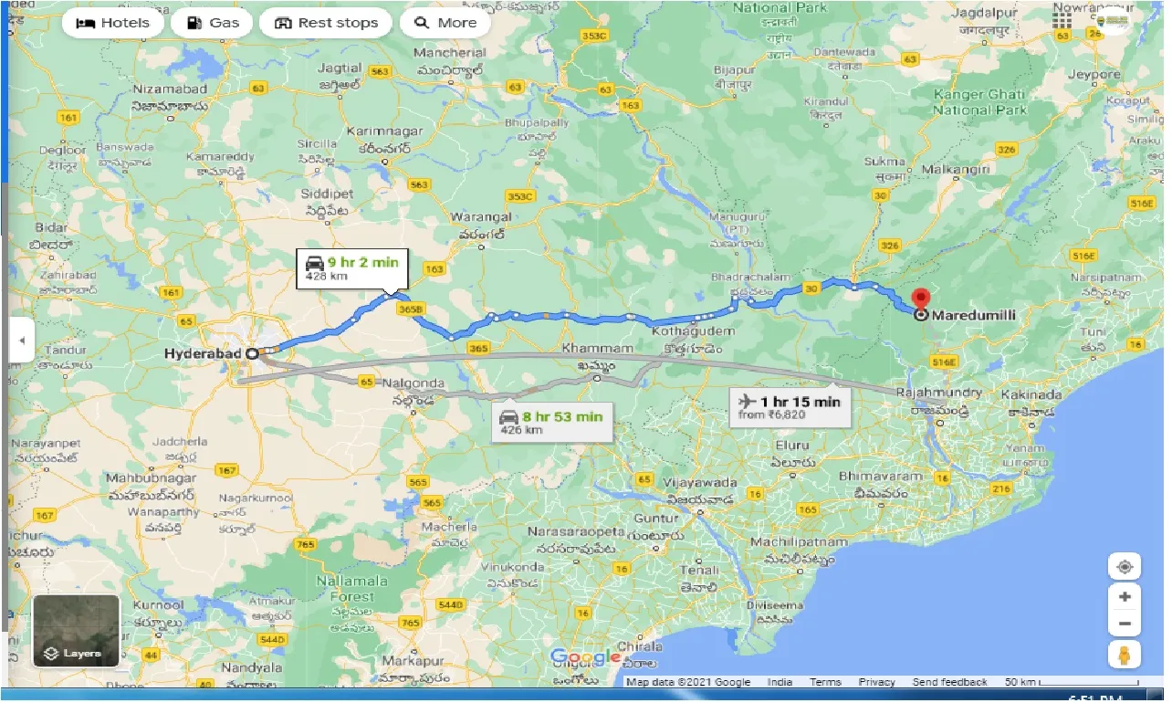 hyderabad-to-maredumilli-round-trip