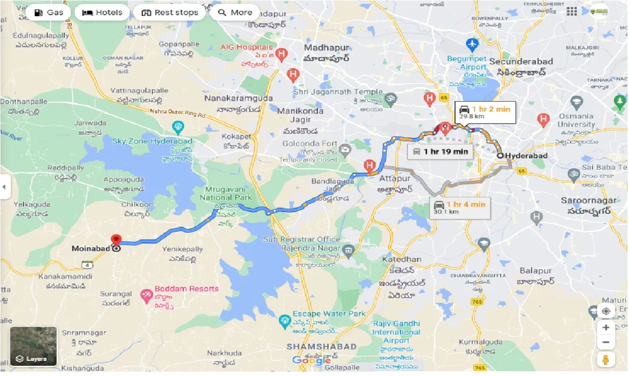 hyderabad-to-moinabad-round-trip